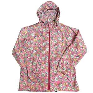 Simply Southern Full Zip Shell Windbreaker Rain Jacket Size Large